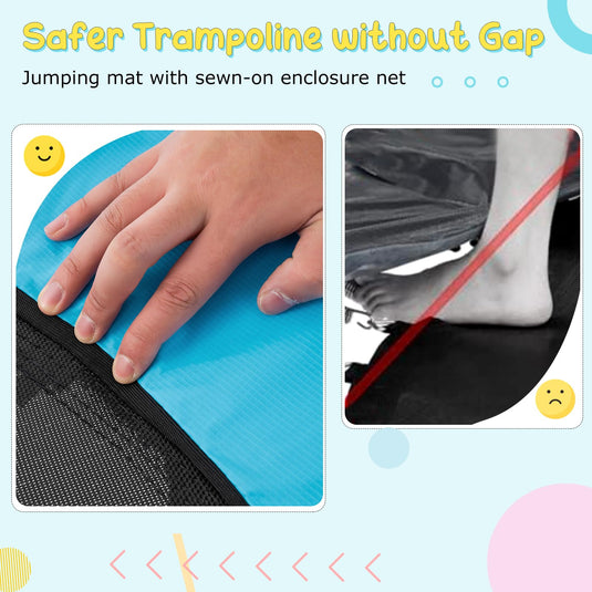 Goplus 55" Trampoline for Kids, ASTM Approved Toddler Mini Trampoline w/Safety Enclosure Net