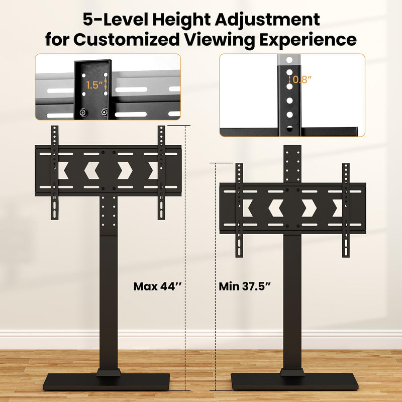 Load image into Gallery viewer, Goplus Universal TV Stand Table Top for 32-70 Inch TVs up to 110 lbs, Height Adjustable TV Mount Stand/Base with AV Shelf
