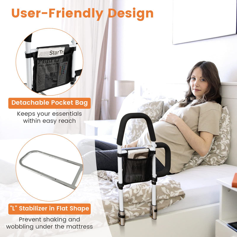 Load image into Gallery viewer, Goplus Bed Rails for Elderly Adults, Medical Bed Support Bar Mobility Assistant
