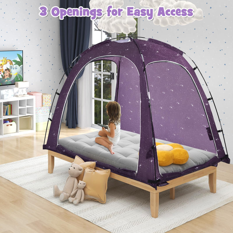 Load image into Gallery viewer, Bed Tent, Indoor Privacy Play Tent
