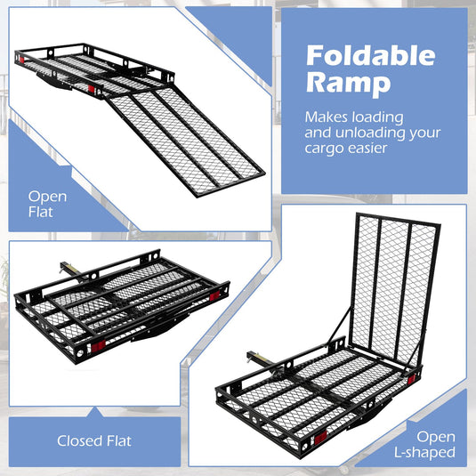 Hitch Mount Wheelchair Carrier, Mobility Scooter Loading Ramp