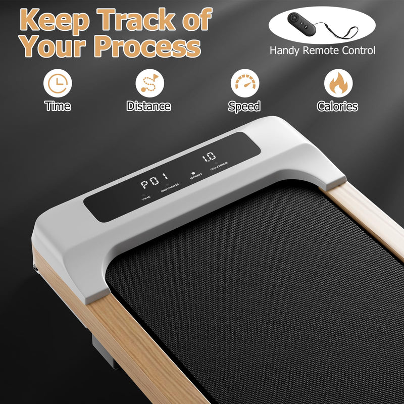 Load image into Gallery viewer, Walking Pad, Wooden Under Desk Treadmill for Home and Office - Goplus
