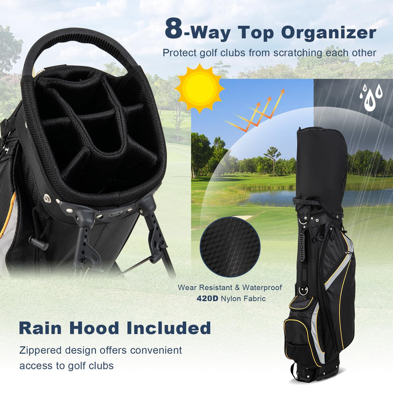 Load image into Gallery viewer, Goplus Golf Stand Bag, Golf Club Bag 8 Way Top Dividers
