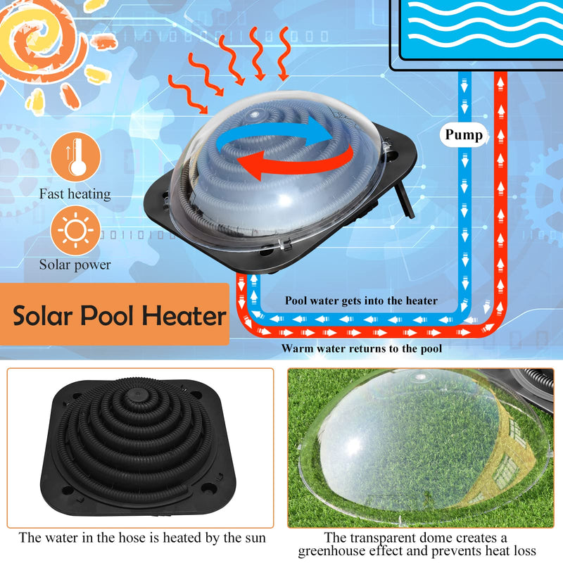 Load image into Gallery viewer, Goplus Solar Dome Swimming Pool Heater Above Ground, Pool Solar Heater
