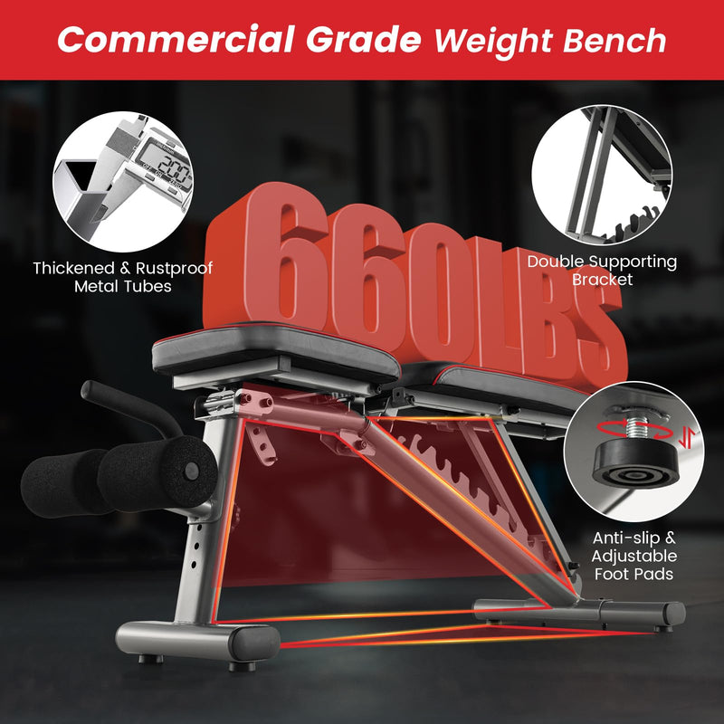 Load image into Gallery viewer, Goplus Adjustable Weight Bench
