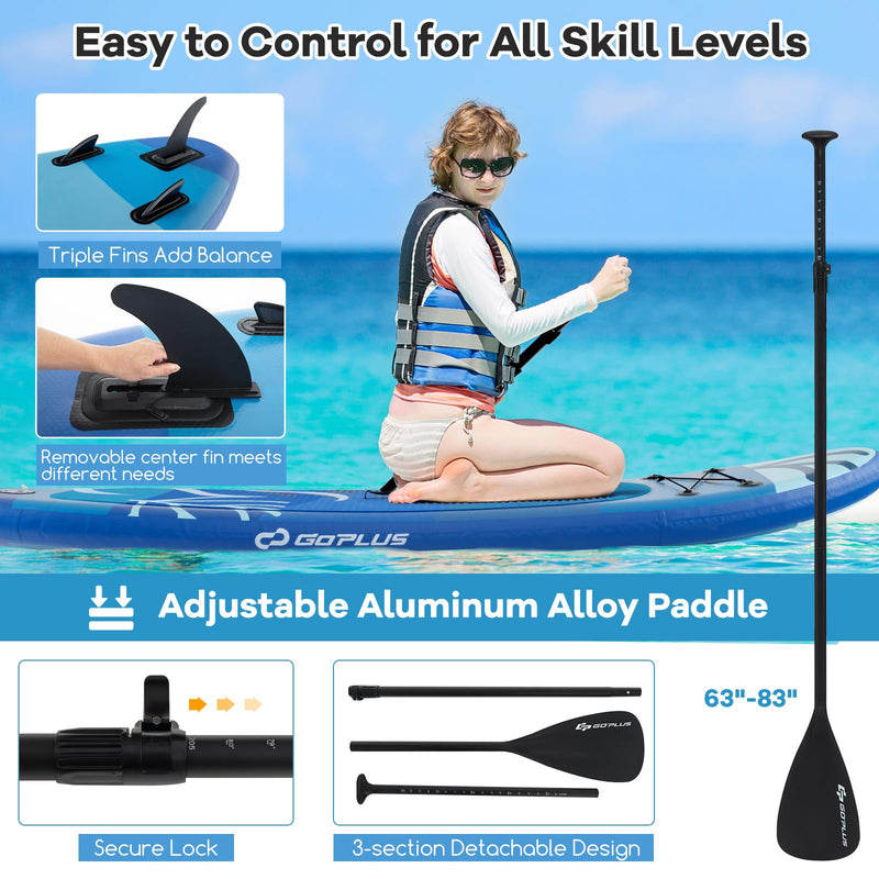 Load image into Gallery viewer, Goplus Inflatable Stand Up Paddle Board, 11FT SUP with Accessory Pack
