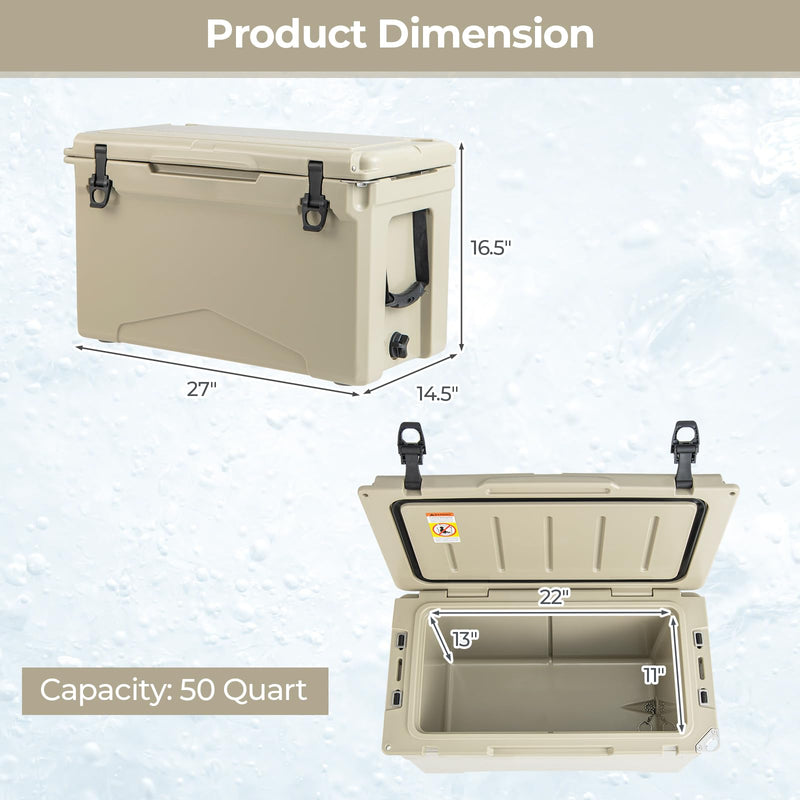 Load image into Gallery viewer, Goplus Hard Cooler Insulated Large Ice Chest with Portable Handles
