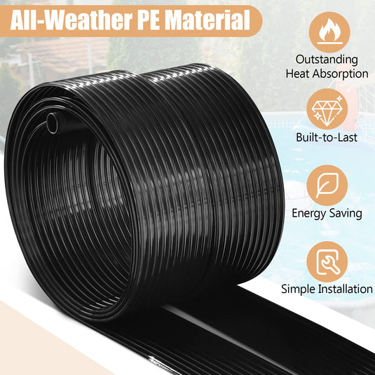 Goplus 2.5FT x 16.5FT Solar Pool Heater for Above Ground Pool Inground Pools