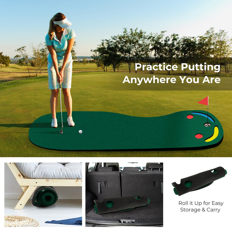 Load image into Gallery viewer, Goplus Outdoor Portable Golf Practice Training Mat, 9.8 FT x 3 FT
