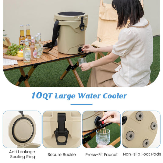 Goplus 10QT Water Cooler w/Faucet