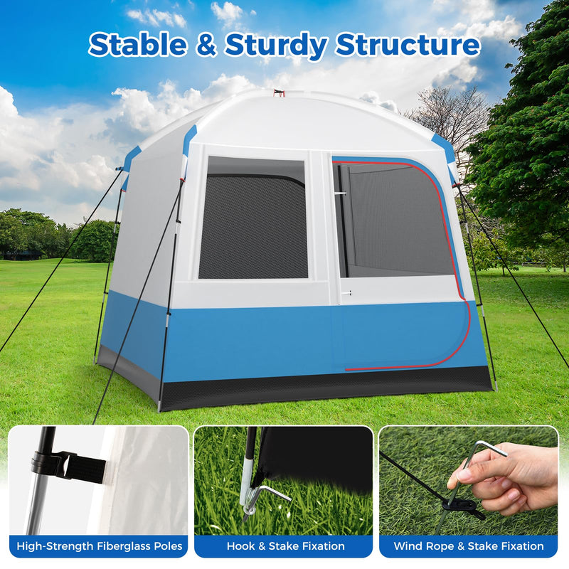 Load image into Gallery viewer, Goplus Camping Tent for 3-5 People, Portable Cabin Shelter w/Large Double-Layer Mesh Front Door
