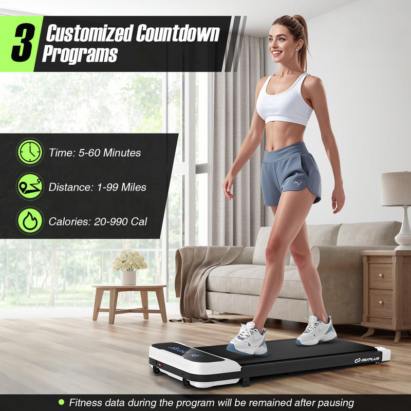 Load image into Gallery viewer, Goplus Walking Pad, Under Desk Treadmill with Remote Control &amp; LED Display, 3 Countdown Modes
