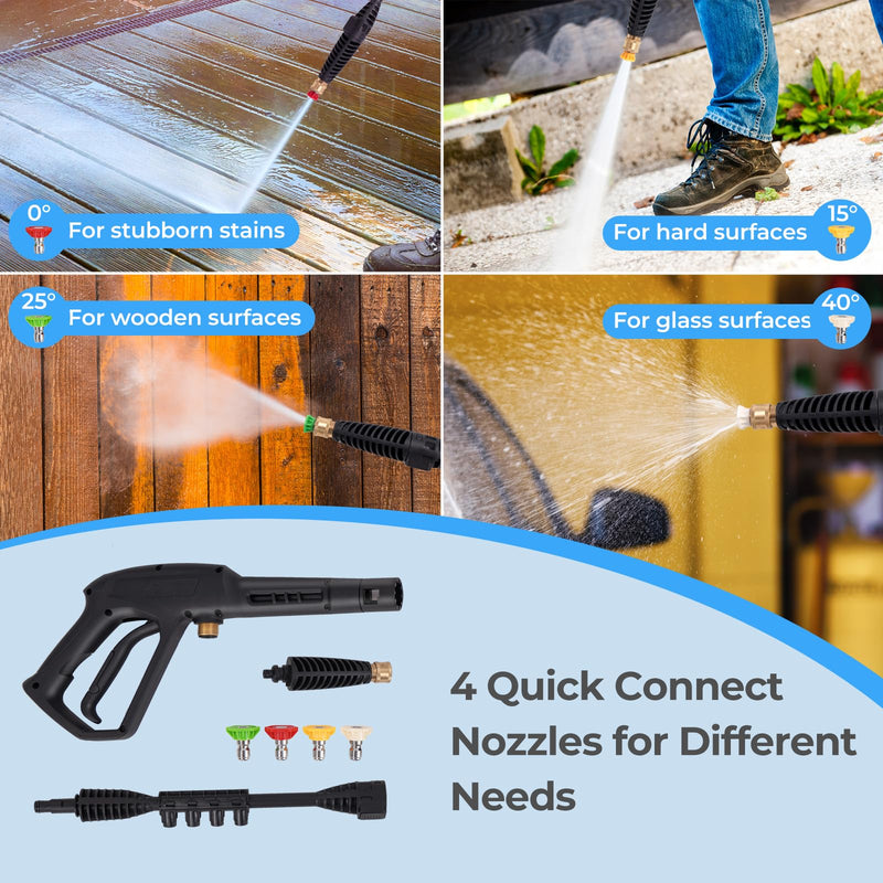 Load image into Gallery viewer, Goplus Electric Pressure Washer, 1900 PSI 1.8 GPM High Pressure Power Washer w/ 4 Quick Connect Nozzles
