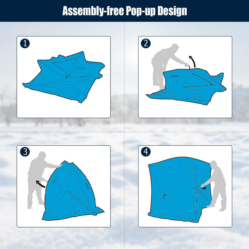 Load image into Gallery viewer, Goplus Pop-Up Ice Fishing Tent

