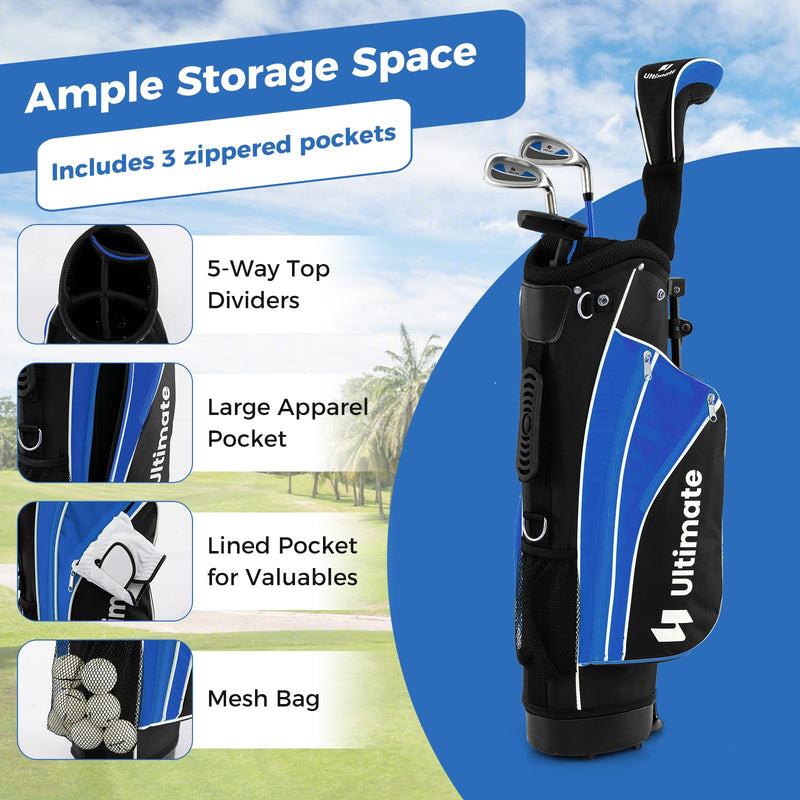 Load image into Gallery viewer, Goplus Junior Complete Golf Clubs Set for Kids, Right Hand Golf Clubs w/Stand Bag, Aged 8-10
