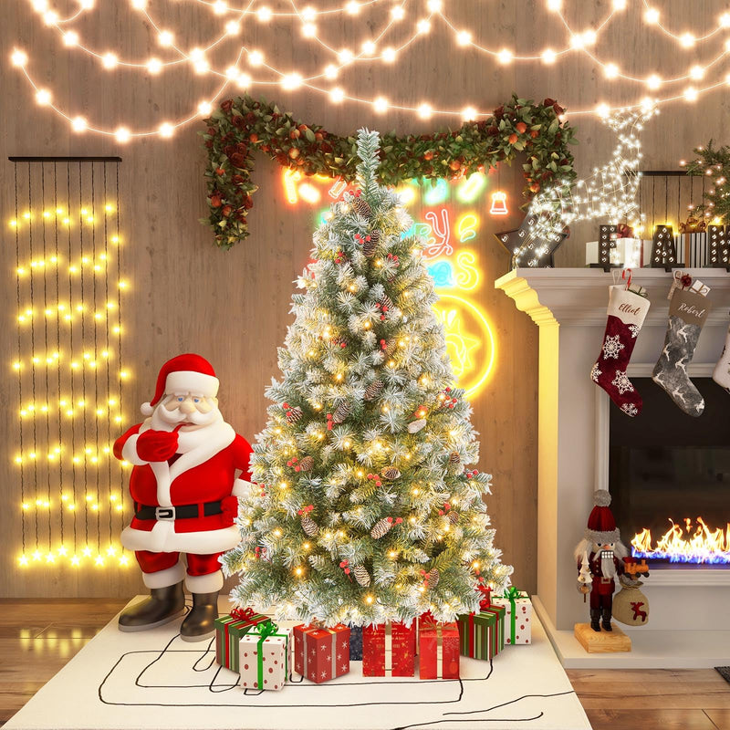 Load image into Gallery viewer, 5ft Pre-Lit Christmas Tree - Goplus
