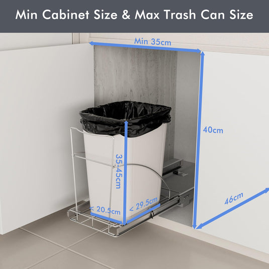 Goplus Pull Out Waste Bin Container