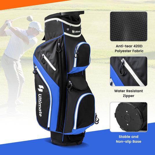 Goplus Golf Cart Bag with 14-Way Top Dividers, Golf Cart Bag Golf Club Bag, Lightweight Golf Bag for Men Women