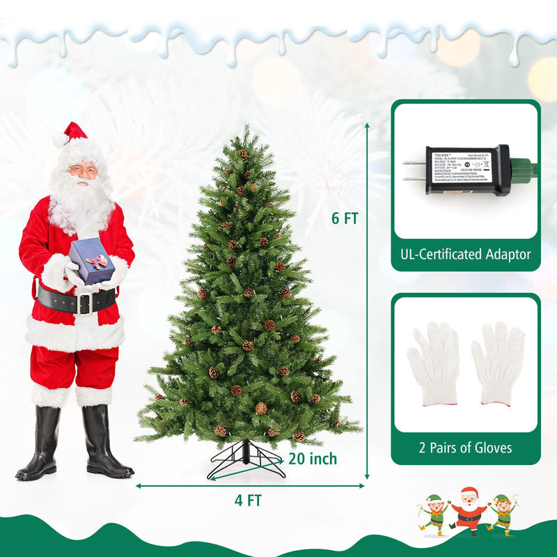 Load image into Gallery viewer, Goplus 3-Minute-Setup Pre-Lit Christmas Tree with Storage Bag
