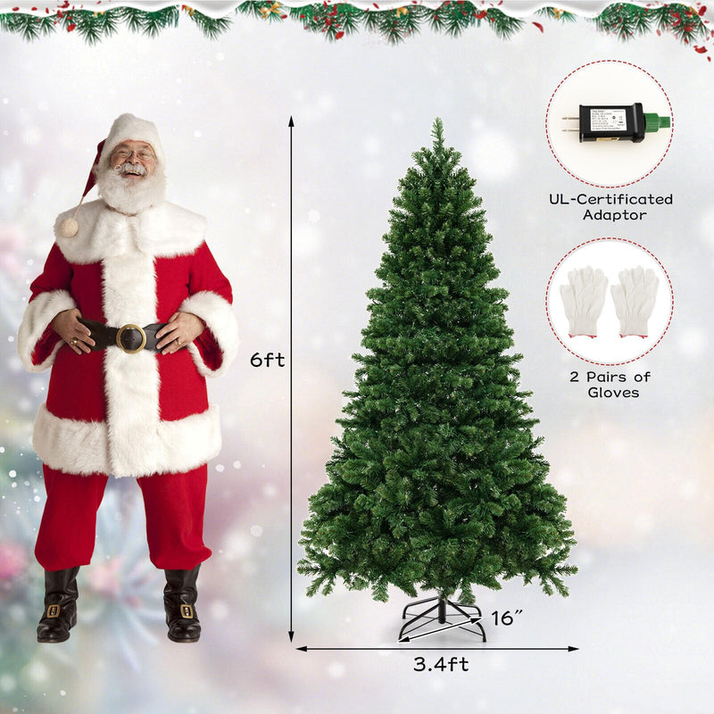 Load image into Gallery viewer, Goplus 6ft/7ft/8ft Pre-Lit Artificial Christmas Tree with Storage Bag, for Office Home Decor
