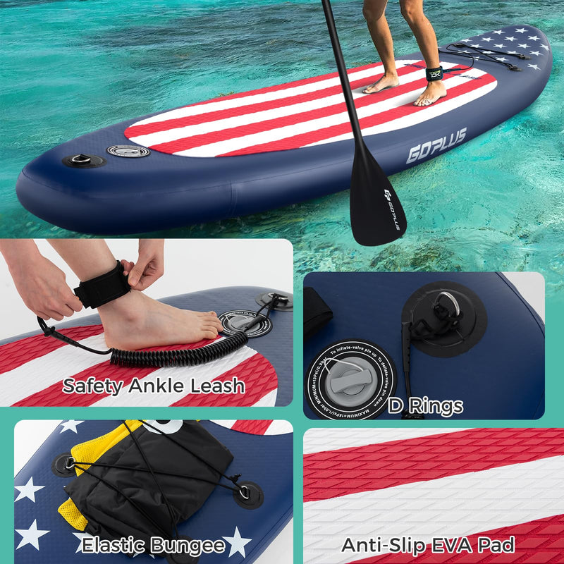 Load image into Gallery viewer, Goplus Inflatable Stand Up Paddle Board, 10FT SUP
