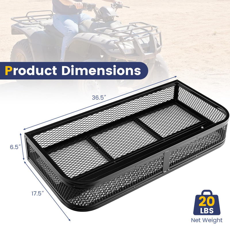 Load image into Gallery viewer, Goplus ATV Front Rack Universal ATV Storage Rack 36.5”L x 17.5”W x 6.5”H
