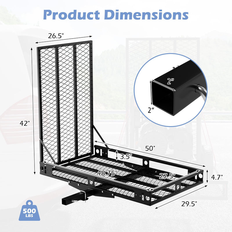 Load image into Gallery viewer, Hitch Mount Wheelchair Carrier, Mobility Scooter Loading Ramp
