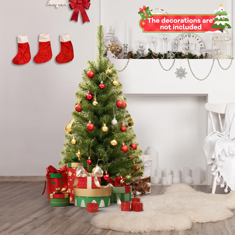 Load image into Gallery viewer, Goplus 3ft Mini Artificial Christmas Tree, Unlit Green Holiday Tree with 116 Lifelike PVC Branch Tips
