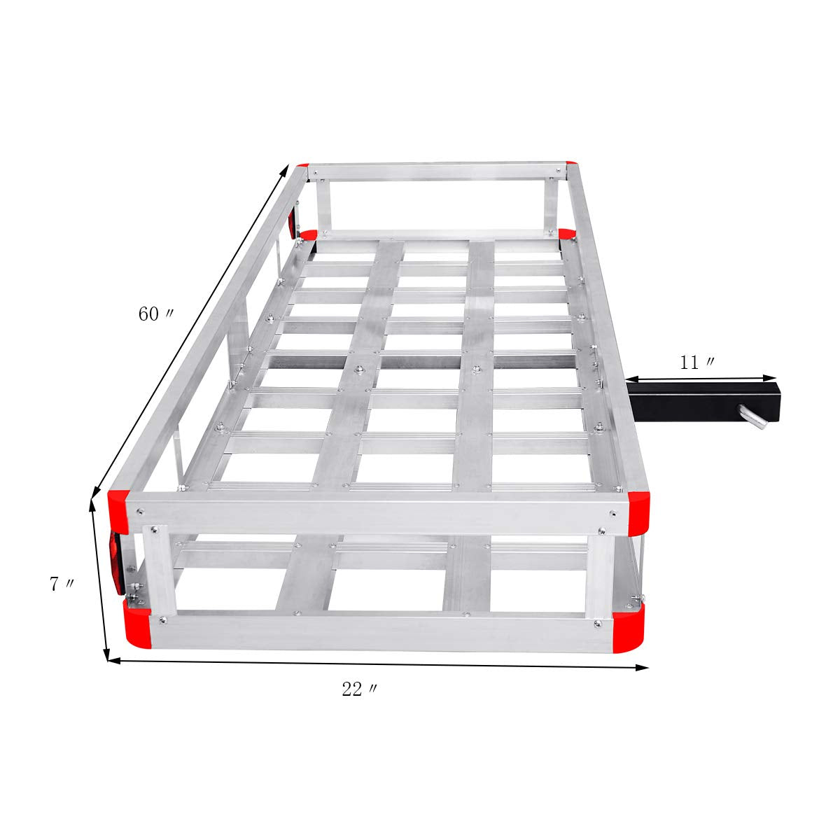 Goplus 60" x 22" Hitch Mount Cargo Carrier