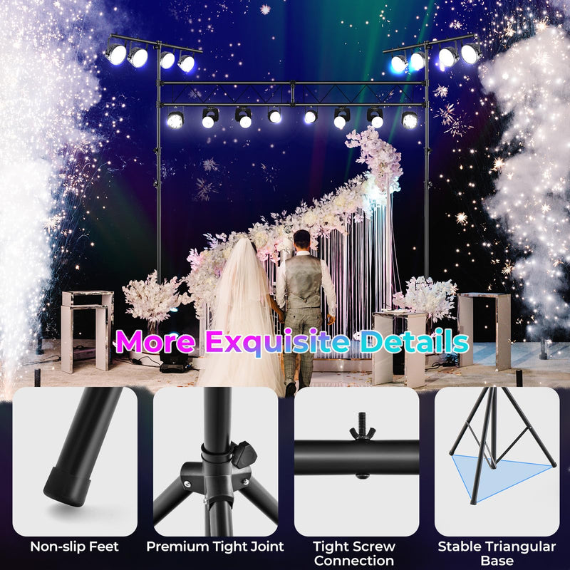 Load image into Gallery viewer, Goplus DJ Light Stand, 14FT Lighting Truss System with 32 Lights Hold 220LBS Capacity
