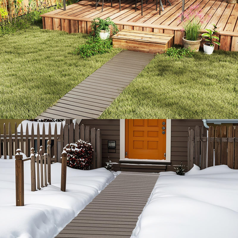 Load image into Gallery viewer, Goplus 8 FT Garden Pathway, Outdoor Roll Out Straight Walkway Patio Path, 95” x 21.5 ” x 0.5”
