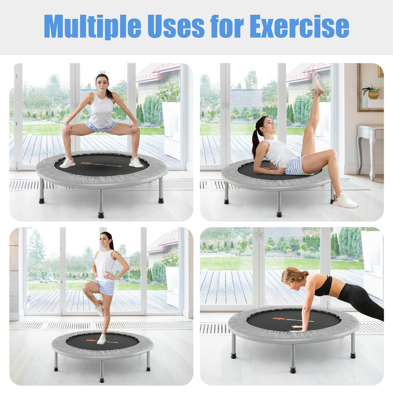 Load image into Gallery viewer, Goplus Mini Folding Trampoline, 36inch Foldable Fitness Rebounder for Adults
