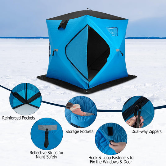 Goplus Pop-Up Ice Fishing Tent