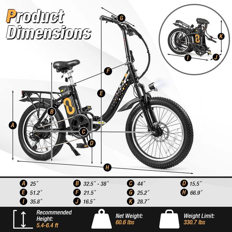 Load image into Gallery viewer, Goplus Electric Bicycle for Adults, Folding Ebike w/20 Fat Tires, 750W Brushless Motor (Peak 850W)
