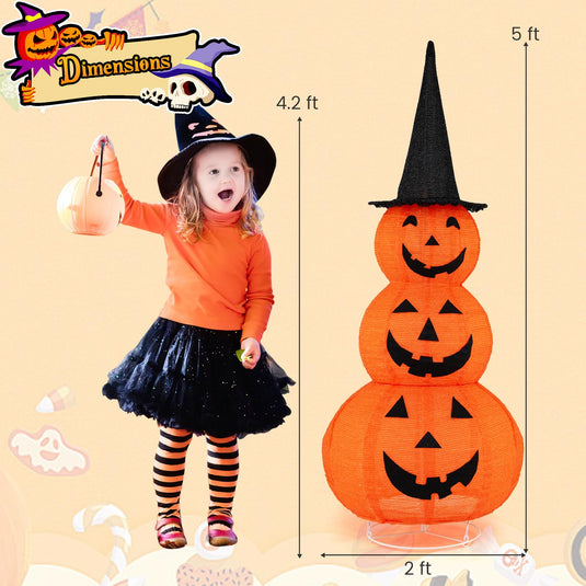 Goplus 5 FT Halloween Light Up Pumpkin Decoration