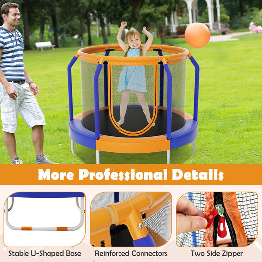 Goplus Kids Trampoline, 48" ASTM Approved Recreational Trampoline with Safety Space Design