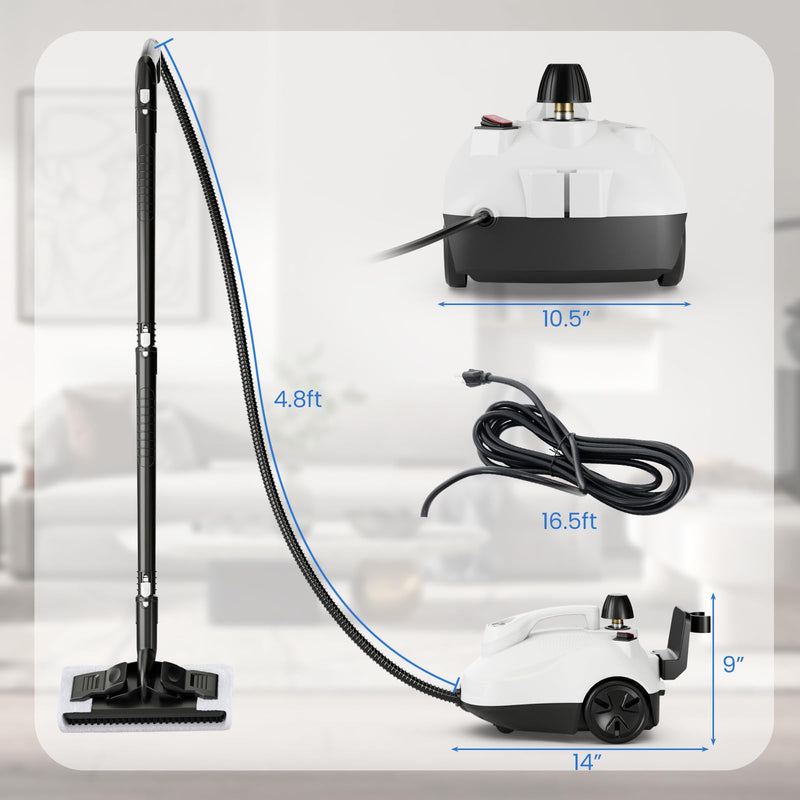 Load image into Gallery viewer, Goplus Multipurpose Steam Cleaner, 1800W Portable Household Steamer with 15 Accessories
