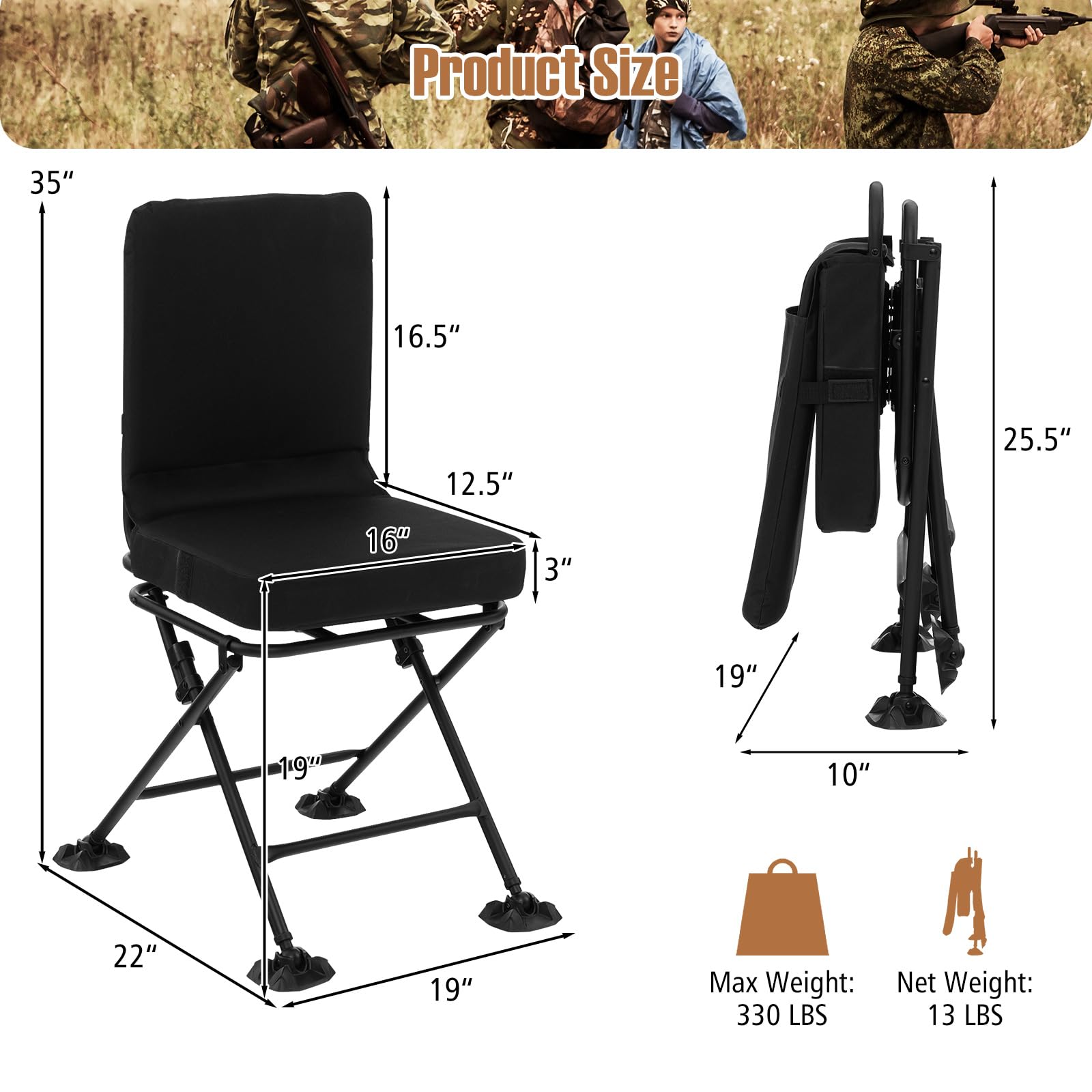 Goplus Hunting Chair