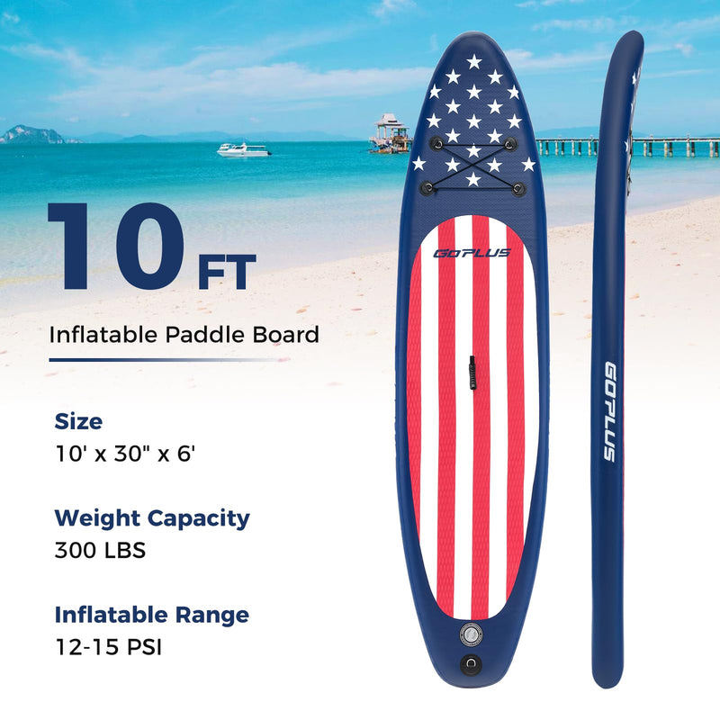 Load image into Gallery viewer, Goplus Inflatable Stand Up Paddle Board, 10FT SUP
