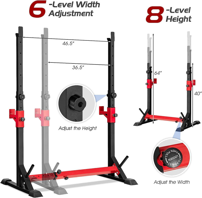 Load image into Gallery viewer, Goplus Olympic Weight Bench with Squat Rack
