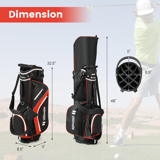 Goplus 14 Way Top Dividers Golf Stand Bag