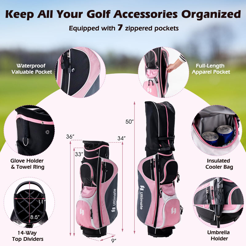 Load image into Gallery viewer, Goplus Complete Golf Club Set for Women, 11 PCS Right Handed Golf Clubs with 460CC
