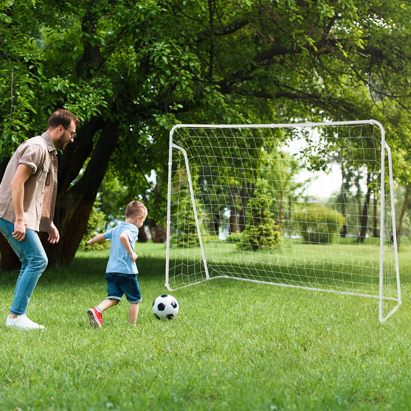 Load image into Gallery viewer, Goplus Soccer Goal, 7FT x 5FT Soccer Net for Backyard with Metal Frame
