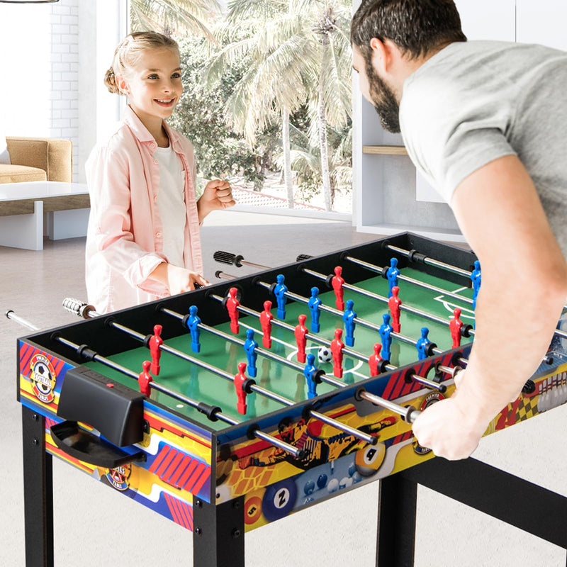 GOPLUS 12-en-1 Table Babyfoot,Table de Jeux Multifonctions avec Baby-Foot, Billard, Tennis de Table, Hockey, Bowling, Shuffleboard, et Plus Encore, pour Enfants et Adultes GOPLUS 12-en-1 Table Babyfoot,Table de Jeux Multifonctions avec Baby-Foot, Billard, Tennis de Table, Hockey, Bowling, Shuffleboard, et Plus Encore, pour Enfants et Adultes