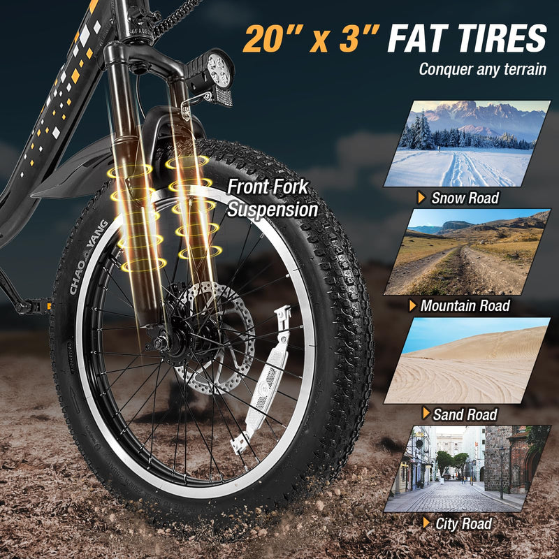 Load image into Gallery viewer, Goplus Electric Bicycle for Adults, Folding Ebike w/20 Fat Tires, 750W Brushless Motor (Peak 850W)
