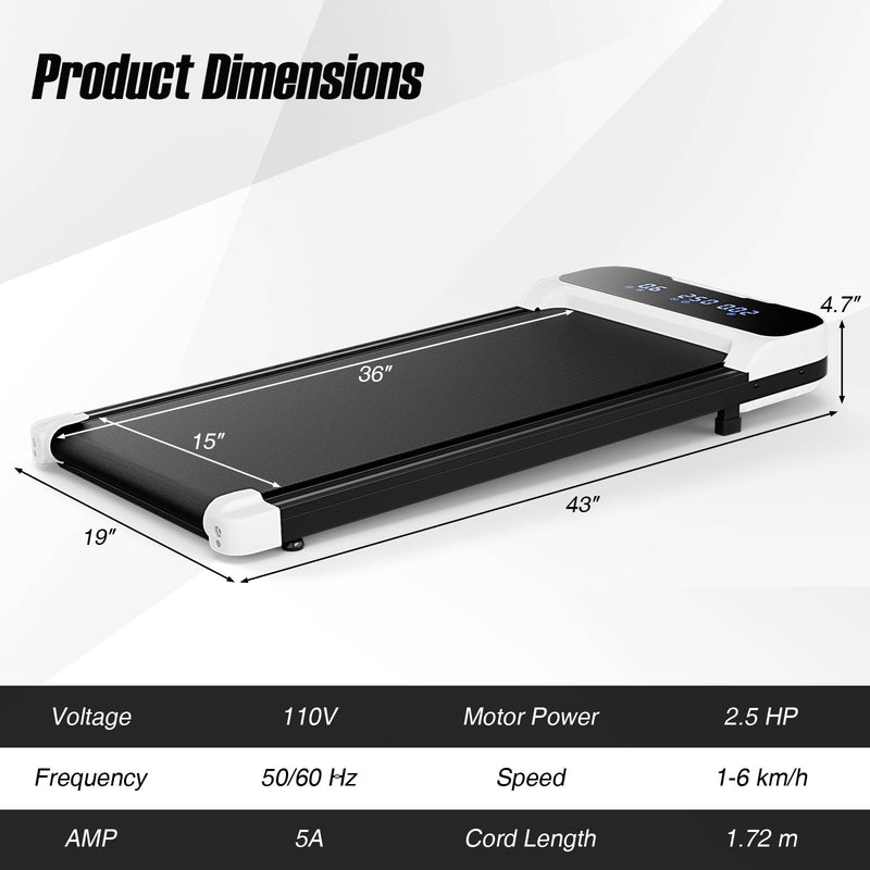 Load image into Gallery viewer, Goplus Walking Pad, Under Desk Treadmill with Remote Control &amp; LED Display, 3 Countdown Modes
