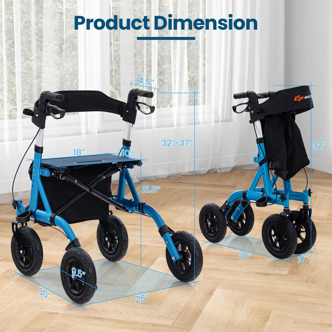 Goplus Rollator Walkers for Seniors with Seat – GoplusUS