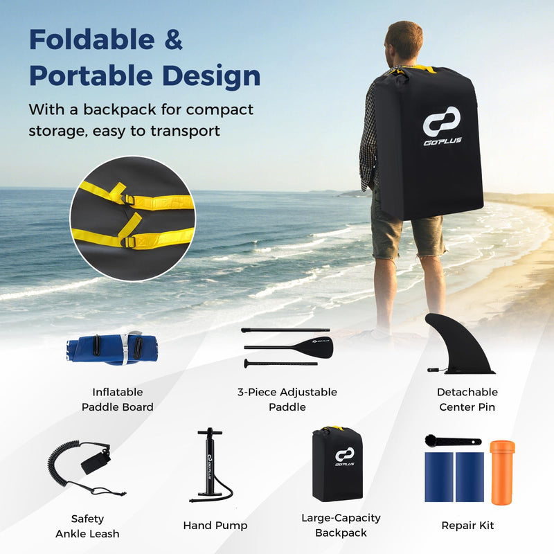 Load image into Gallery viewer, Goplus Inflatable Stand Up Paddle Board, 10FT SUP
