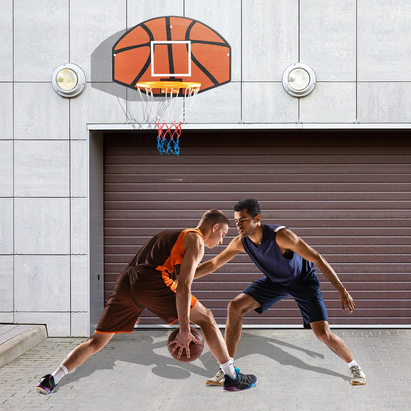 Load image into Gallery viewer, Goplus Wall Mount Basketball Hoop, 26&quot; x 17.5&quot; Indoor Outdoor Basketball Games w/Large Shatter-Proof Backboard
