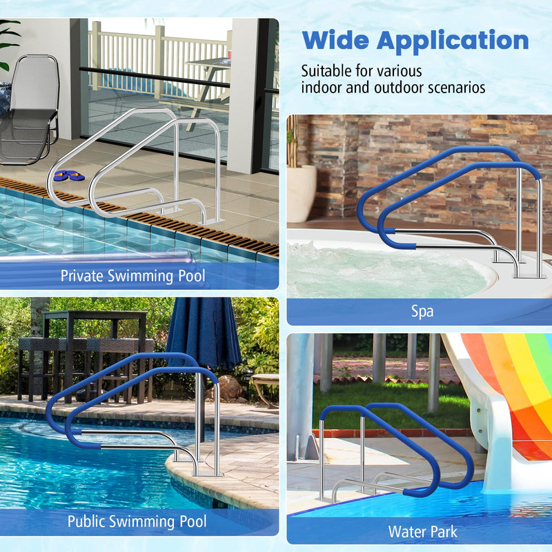 Load image into Gallery viewer, Pool Hand Rail, Easy Mount Hand Grab Rail
